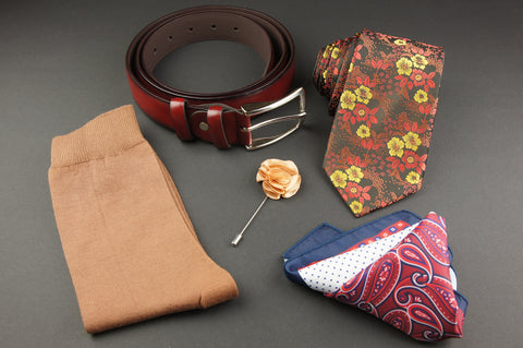 Set cadou barbati Quinque Brunneis-Rubrum