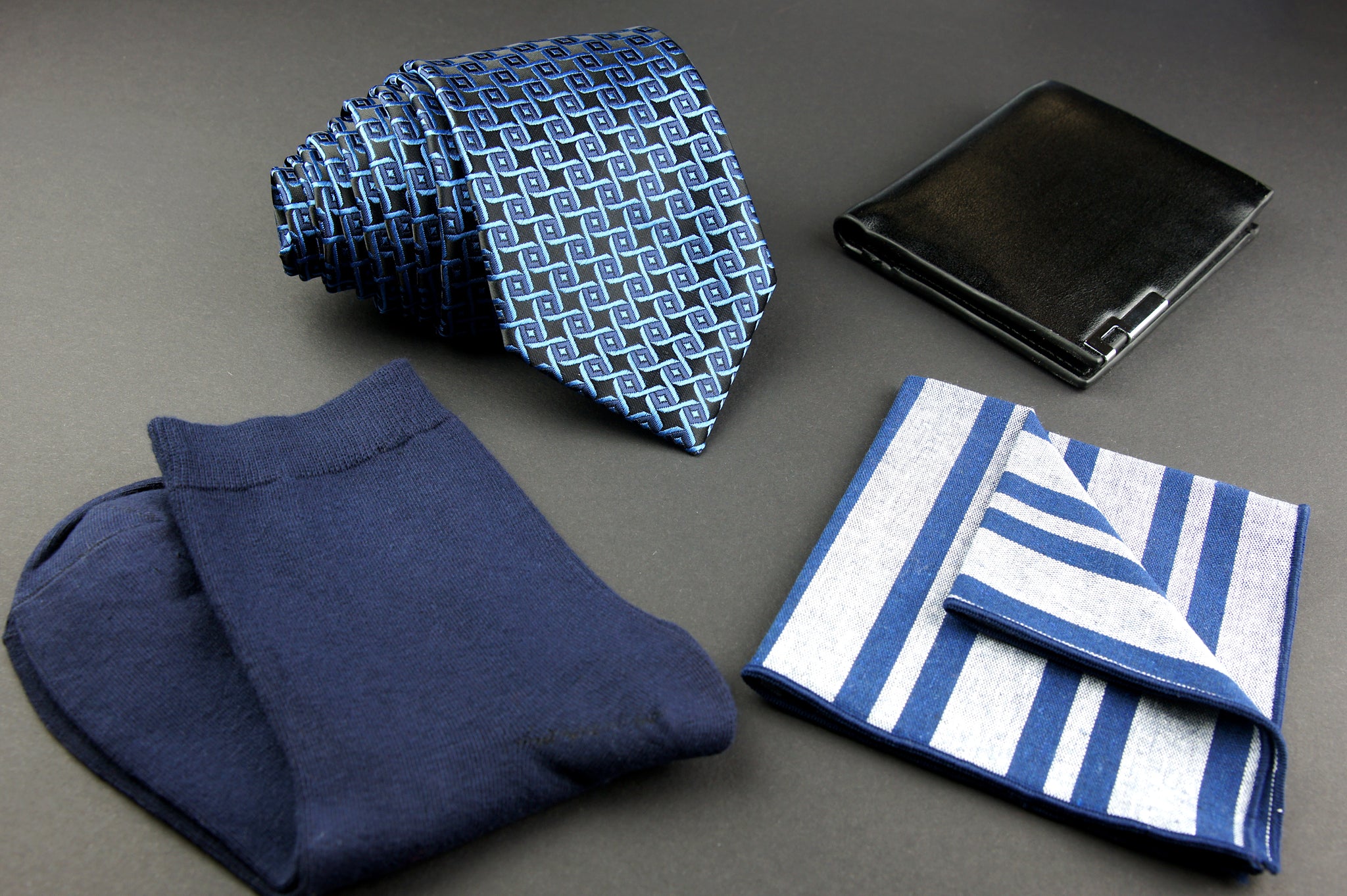 Set cadou barbati Quattuor Caeruleum-Griseo