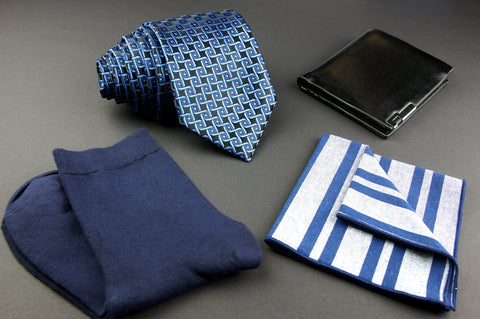 Set cadou barbati Quattuor Caeruleum-Griseo