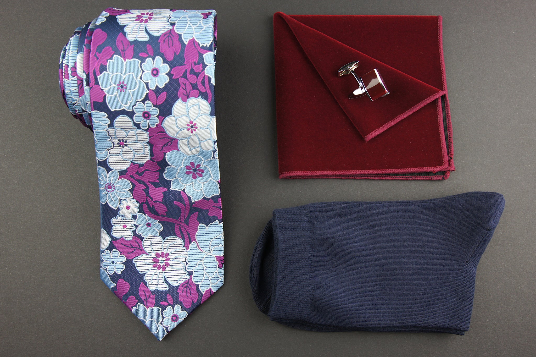 Set cadou barbati Quattuor Burgundia