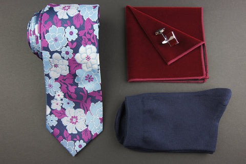 Set cadou barbati Quattuor Burgundia