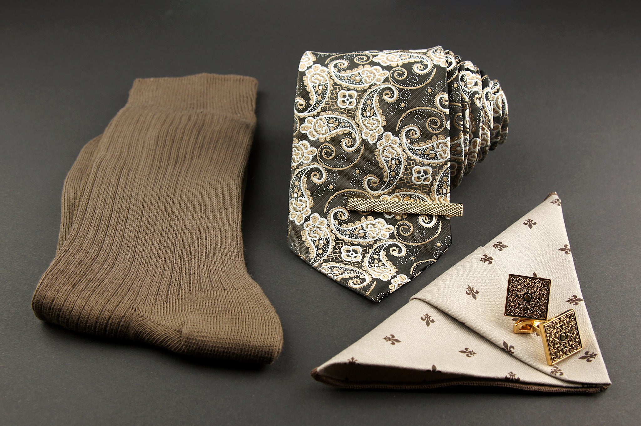 Set cadou barbati Quinque Brunneis Flavo
